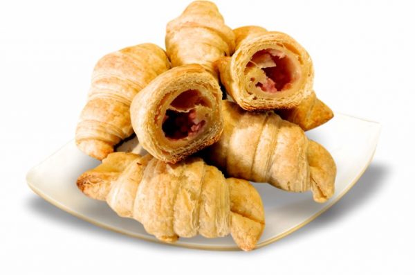 Mini Croissant Presunto e Queijo
