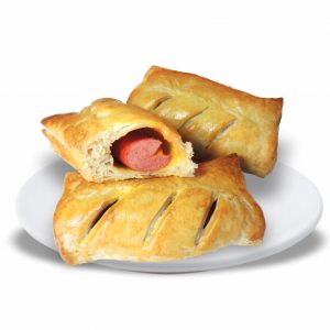 Folhada Salsicha c/ Cheddar