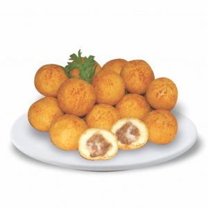 Mini Bolinha Carne c/ Requeijão